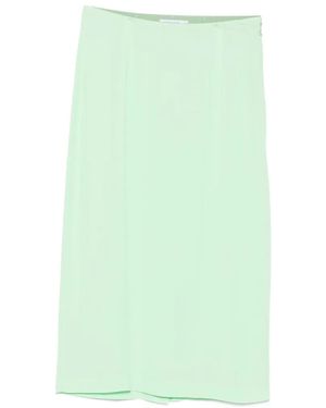 Patrizia Pepe Zip-Up Midi Skirt - Green