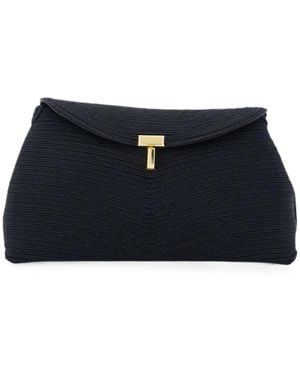 TOTEME T-Lock Clutch Bag - Blue