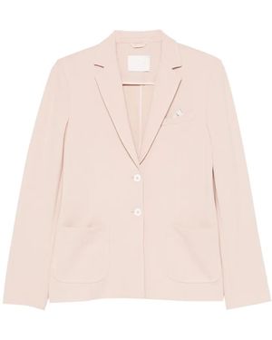 Circolo 1901 Single-Breasted Notched-Lapel Blazer - Pink