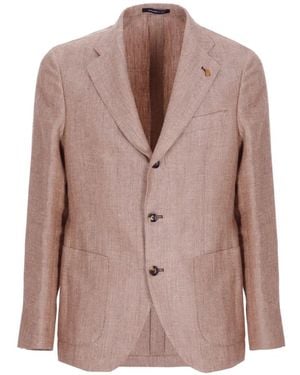 Latorre Herringbone-Pattern Blazer - Pink