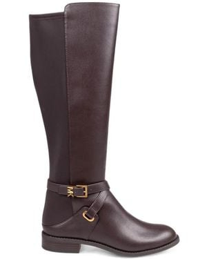 Michael Kors Rachel Buckle-Strap Boots - Brown