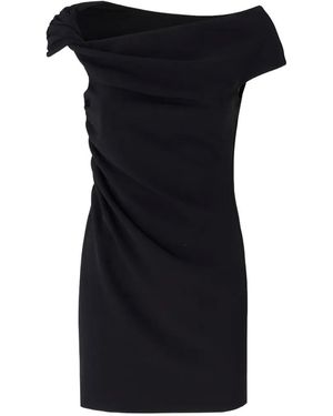 Pinko Slim-Fit Mini Dress With Draping - Black