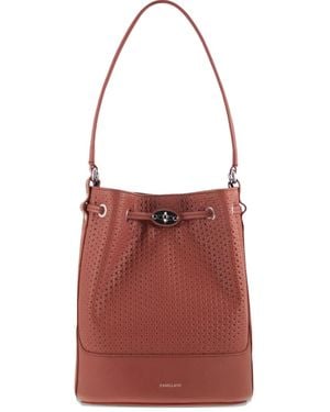 Zanellato Bolso Bombonera Monda Con Perforaciones - Rojo