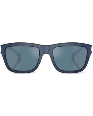 DIESEL Square-Frame Cutout Sunglasses - Blue