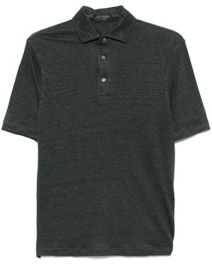 Dell'Oglio Linen Polo Shirt - Green