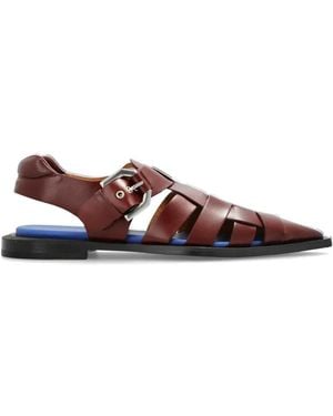 Lanvin Pointed-Toe Sandals - Brown