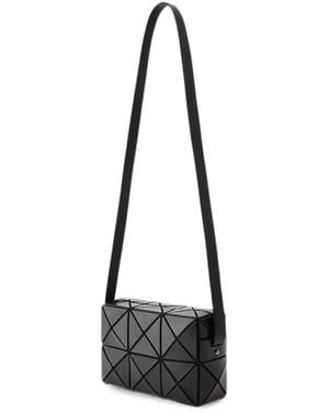 Issey Miyake Small Cuboid Geometric-Panel Shoulder Bag - White