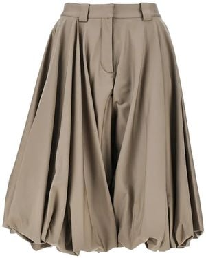 Balenciaga Gathered Shorts - Brown