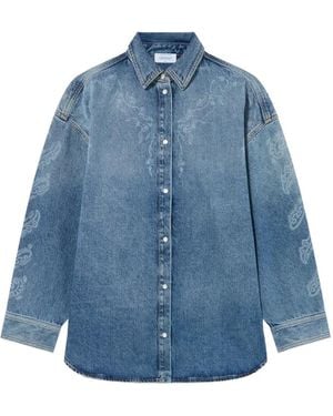 Off-White c/o Virgil Abloh Paisley Denim Lover Shirt Jacket - Blue