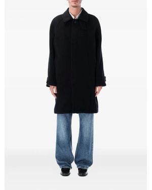 mfpen Button-Fastening Coat - Blue