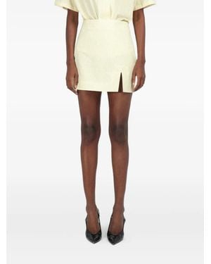 ROWEN ROSE Minigonna A Righe - Bianco