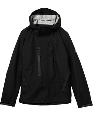 and wander Hooded Hiker Rain Jacket - Black