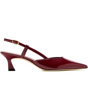 Stuart Weitzman 50Mm Vinnie Slingback Pumps - Red