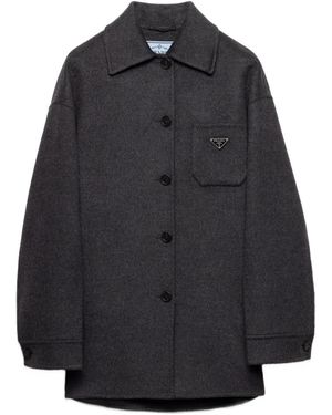 Prada Jack Met Contrasterende Kraag - Zwart