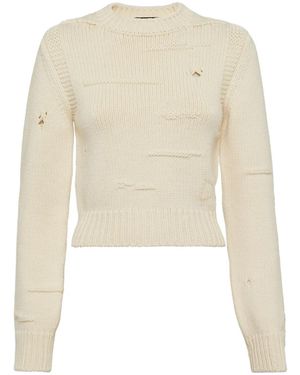DSquared² Maglione Con Effetto Vissuto - Neutro