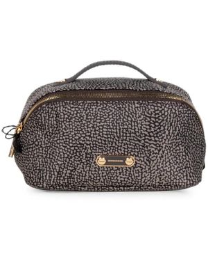 Borbonese O.P. Print Clutch Bag - Grey