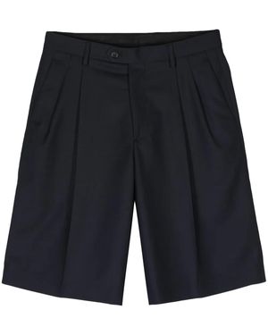 Lardini ミッドライズ テーラードショートパンツ - ブルー