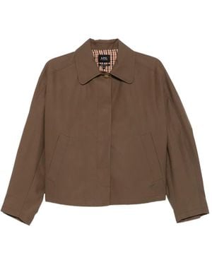 A.P.C. Logo-Button Jacket - Brown