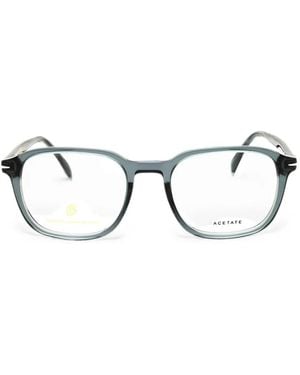 David Beckham Rectangle-Frame Glasses - Gray