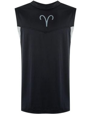 Amir Slama Logo-Print Tank Top - Black