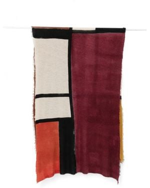 Faliero Sarti Ada Friged Scarf - Red