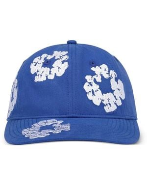 DENIM TEARS Cotton Wreath Baseball Cap - Blue