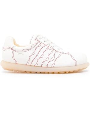 Camper Pelotas Ariel Decorative-Stitching Trainers - White