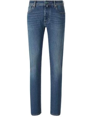 Jacob Cohen Logo-patch denim jeans - Blau