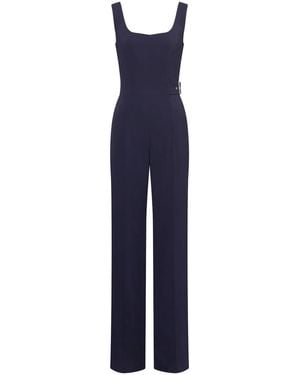 Alberta Ferretti Mono largo con tiras cruzadas - Azul