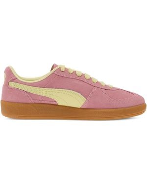 PUMA Palermo Lace-Up Fastening Trainers - Pink