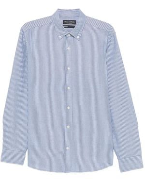 Marc O' Polo Stripe-Pattern Shirt - Blue