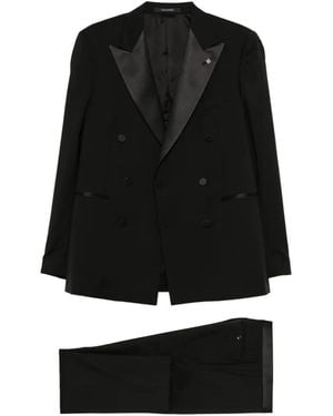 Tagliatore Double-Breasted Suit - Black