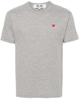 COMME DES GARÇONS PLAY Heart Emblem T-Shirt - Gray