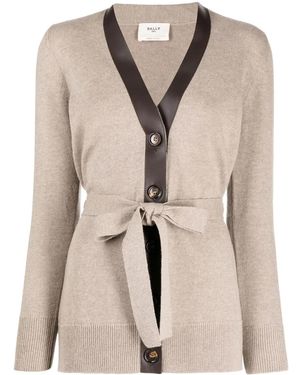 Bally Cardigan Con Cintura - Neutro