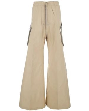Rick Owens Zip-Detail Trousers - Natural