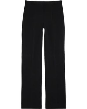 Another Tomorrow Straight Pants - Black
