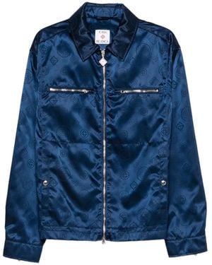 CASABLANCA Patterned Zip Jacket - Blue
