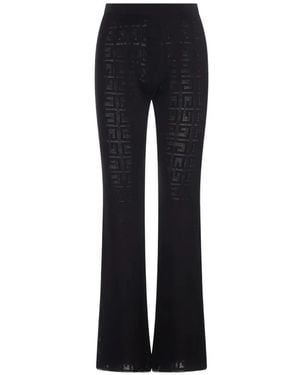 Givenchy Elasticated-Waistband Logo-Patterntrousers - Black
