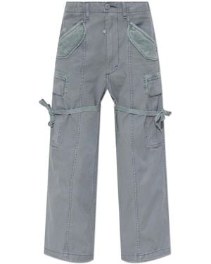R13 Cropped Cargo Pants - Gray