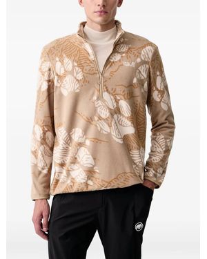 Jack Wolfskin Sweat En Polaire À Imprimé Graphique - Natural