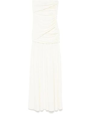 ANDAMANE Gedrapeerde Maxi-Jurk - Wit