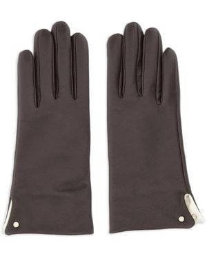 Gianni Chiarini Logo-Detail Gloves - Brown