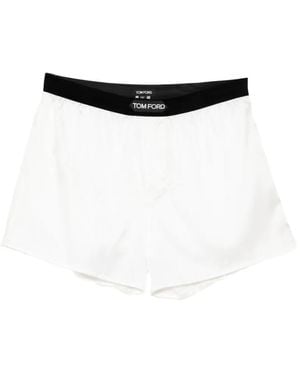 Tom Ford Boxer Con Applicazione - Bianco