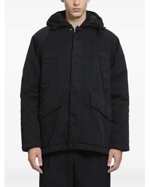 Massimo Osti Studio Hooded Zip-Up Jacket - Black