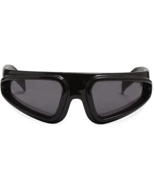 Rick Owens Ryder Geometric-Frame Sunglasses - Black