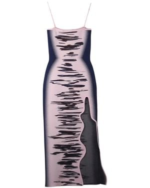 Ph5 Iris Wavy-Slit Maxi Dress - White