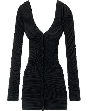 Alexander Wang Ruched Mini Dress - Black