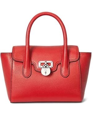 Ralph Lauren Tanner サッチェルバッグ S - レッド