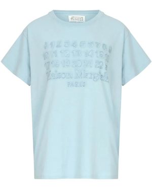 Maison Margiela ロゴ Tシャツ - ブルー