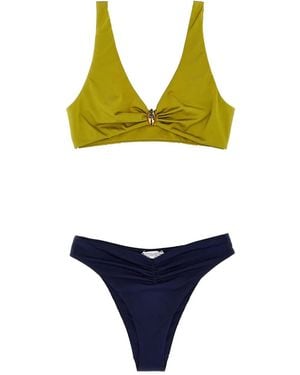 Elisabetta Franchi Two-Tone Bikini Set - Yellow